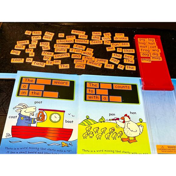 Magnix Word Magic Magnetic Sentence Builder learning book - Picture 7 of 10